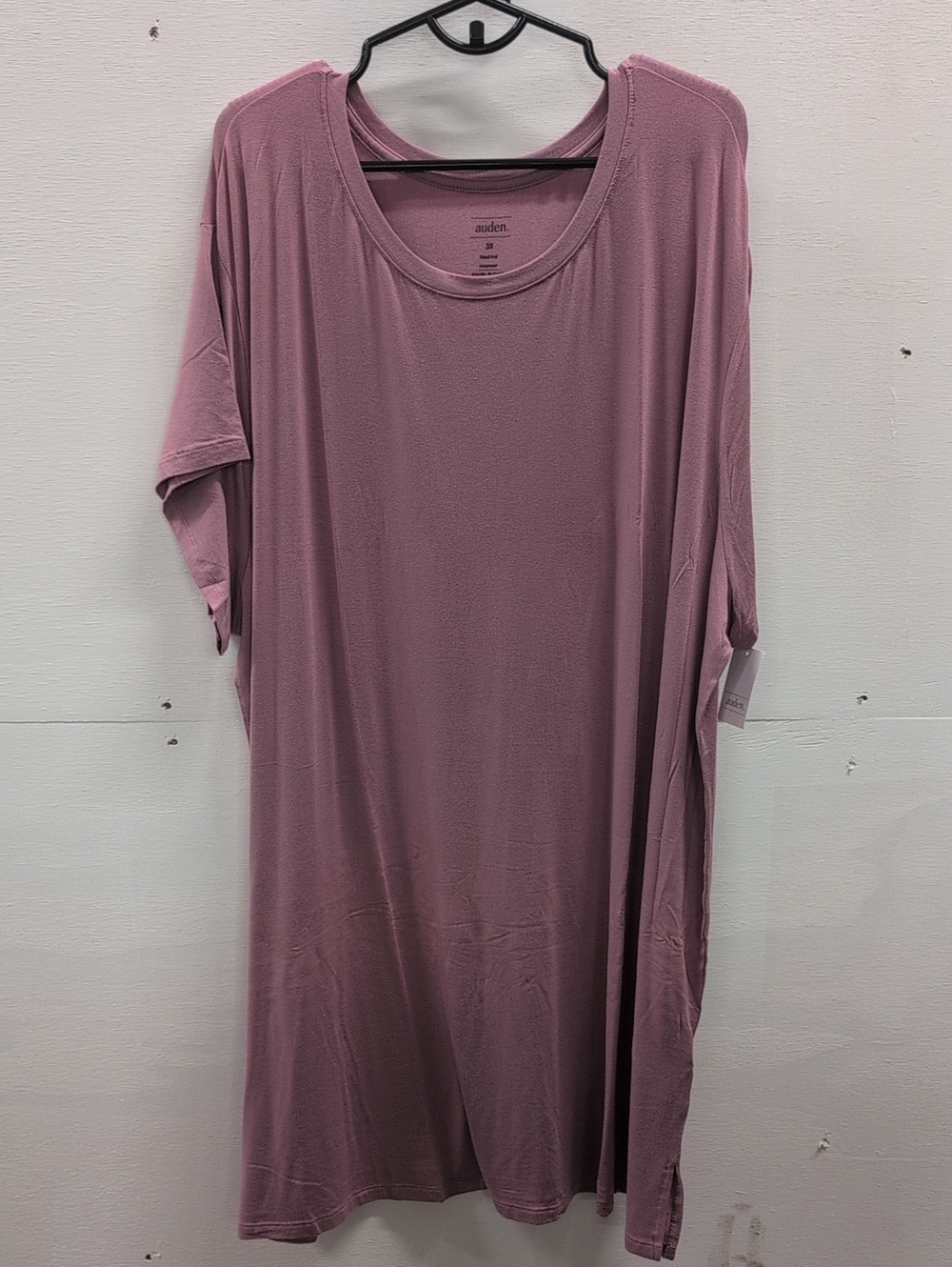 Auden 3X Cloud Knit Sleep Dress In Mauve, New